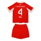 Bayern Munich Jonathan Tah #4 Replike Domaci Dres za djecu 2025-26 Kratak Rukav (+ Kratke hlače)